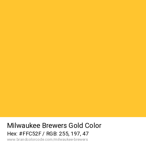 Milwaukee Brewers's Gold color solid image preview