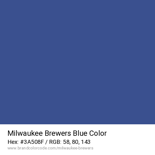 Milwaukee Brewers's Blue color solid image preview