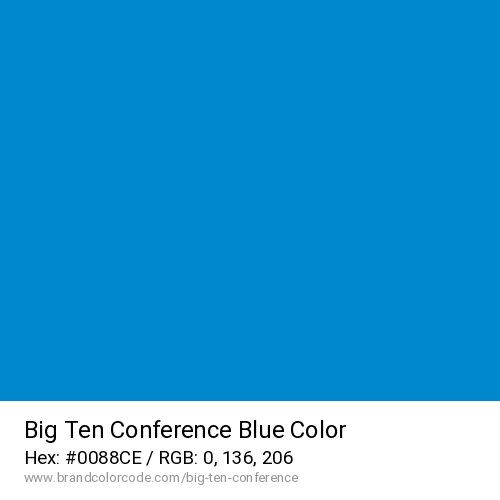 Big Ten Conference's Blue color solid image preview