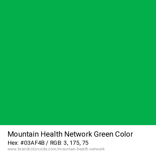 Mountain Health Network's Green color solid image preview