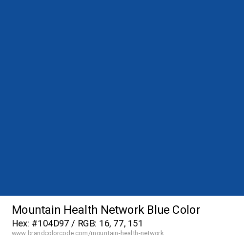 Mountain Health Network's Blue color solid image preview