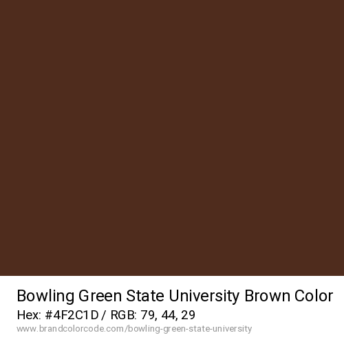 Bowling Green State University's Brown color solid image preview
