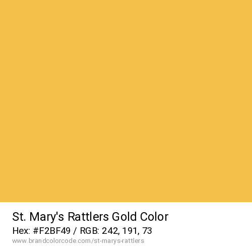 St. Mary’s Rattlers's Gold color solid image preview