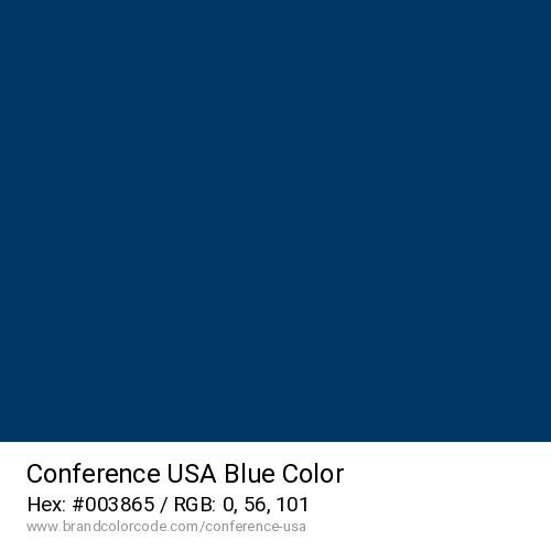 Conference USA's Blue color solid image preview