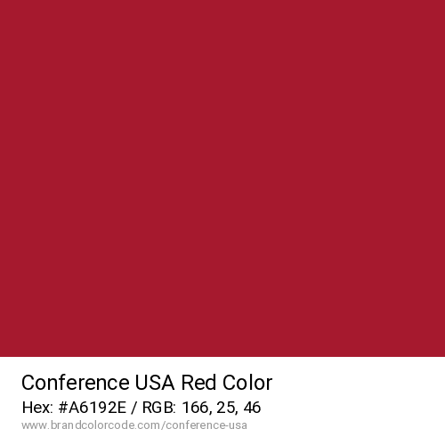 Conference USA's Red color solid image preview