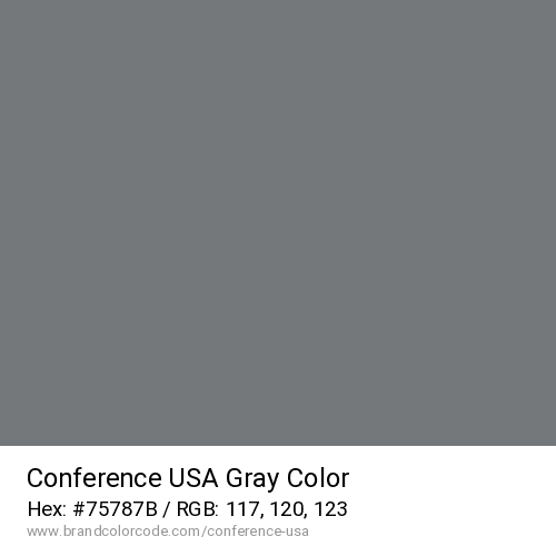 Conference USA's Gray color solid image preview