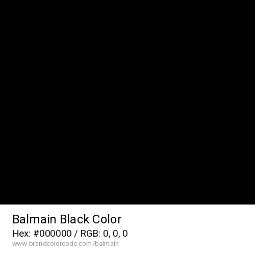 Balmain's Black color solid image preview