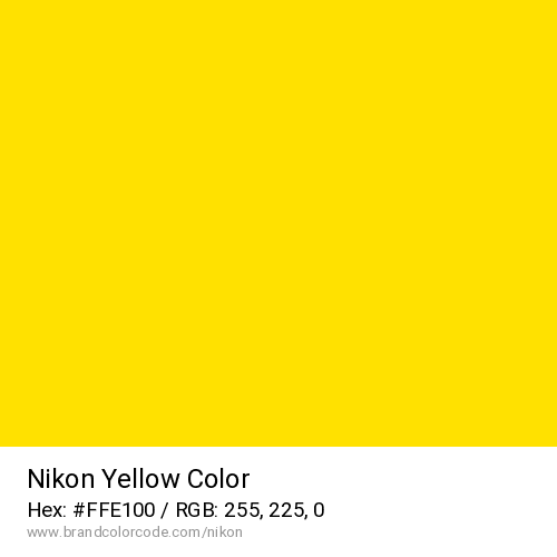 Nikon's Yellow color solid image preview