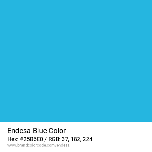 Endesa's Blue color solid image preview