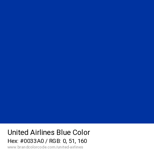 United Airlines's Blue color solid image preview