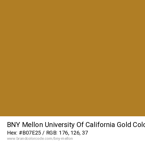 BNY Mellon's University Of California Gold color solid image preview