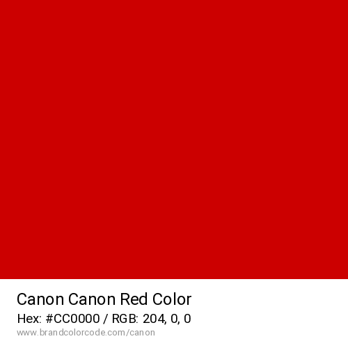 Canon's Cannon Red color solid image preview