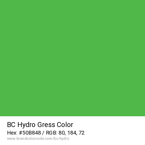 BC Hydro's Gress color solid image preview
