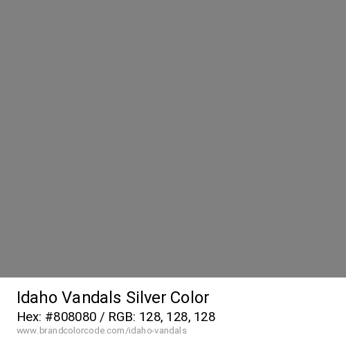 Idaho Vandals's Silver color solid image preview