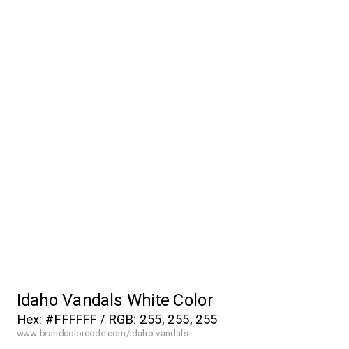 Idaho Vandals's White color solid image preview