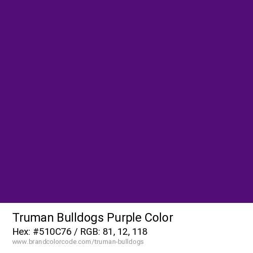 Truman Bulldogs's Purple color solid image preview