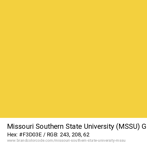 Missouri Southern State University (MSSU)'s Gold color solid image preview