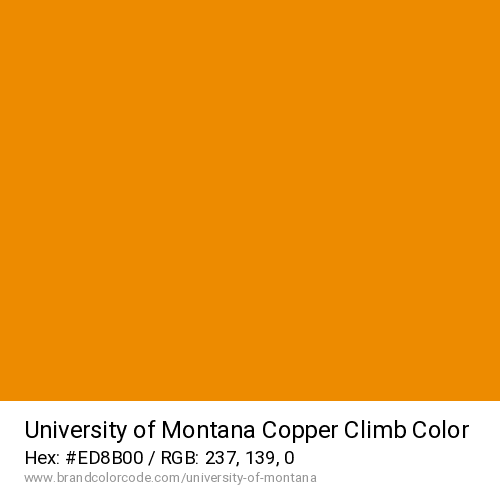 University of Montana's Copper Climb color solid image preview
