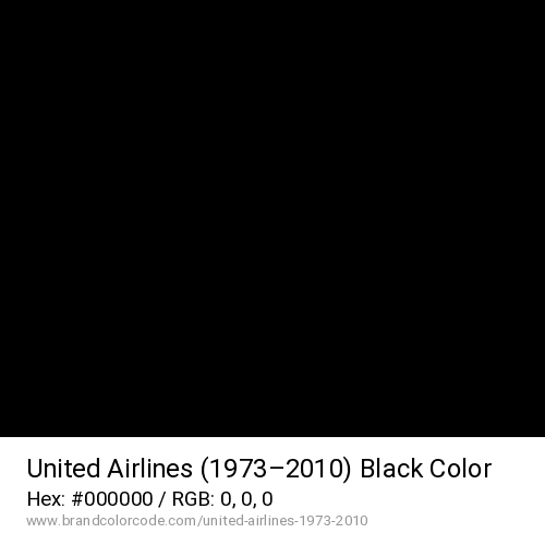 United Airlines (1973–2010)'s Black color solid image preview