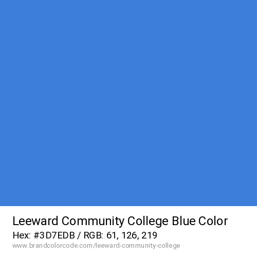 Leeward Community College's Blue color solid image preview