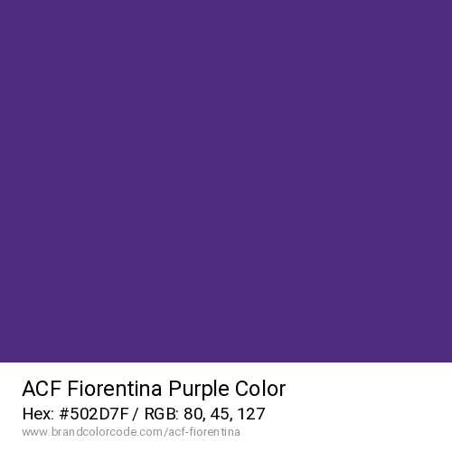 ACF Fiorentina's Purple color solid image preview