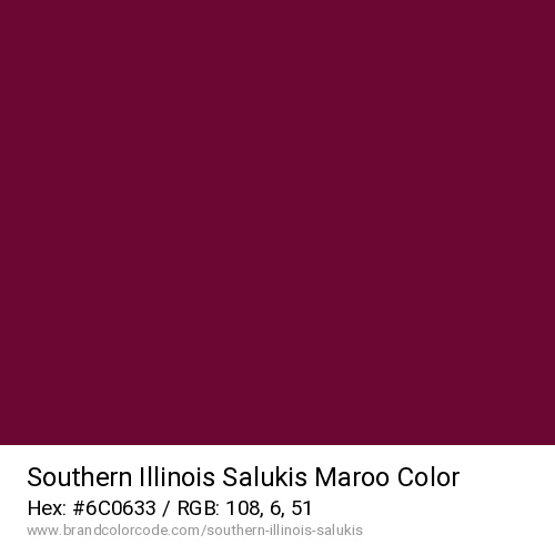 Southern Illinois Salukis's Maroo color solid image preview