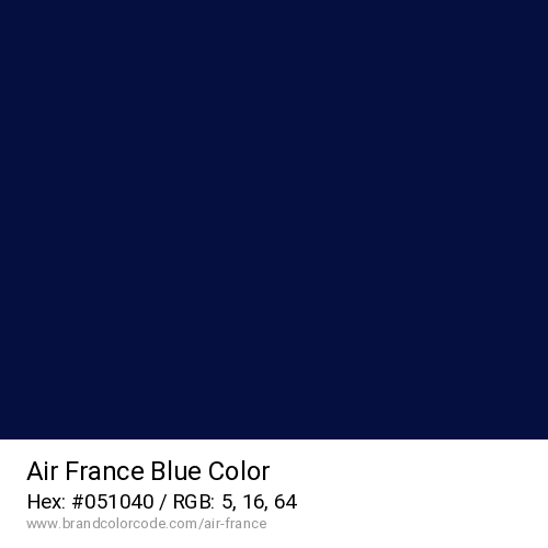 Air France's Blue color solid image preview