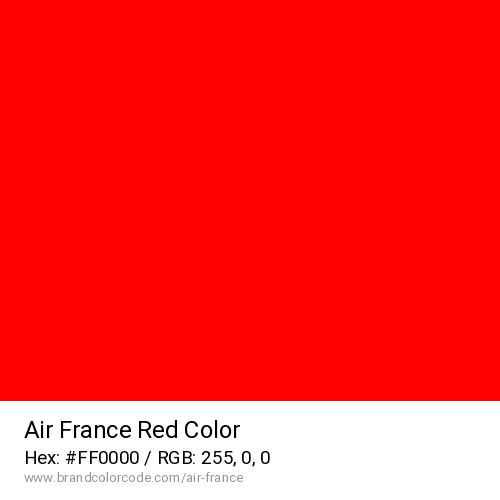 Air France's Red color solid image preview