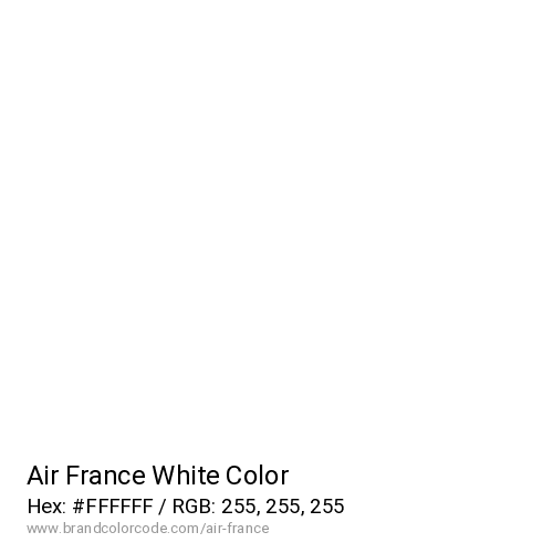 Air France's White color solid image preview