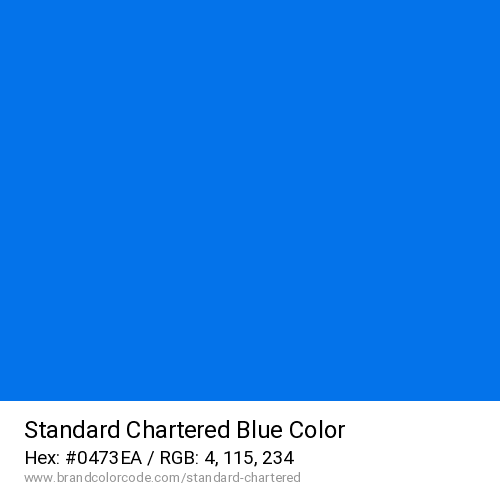 Standard Chartered's Blue color solid image preview