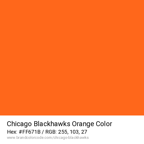 Chicago Blackhawks's Orange color solid image preview