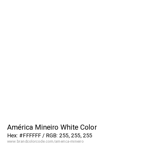 América Mineiro's White color solid image preview
