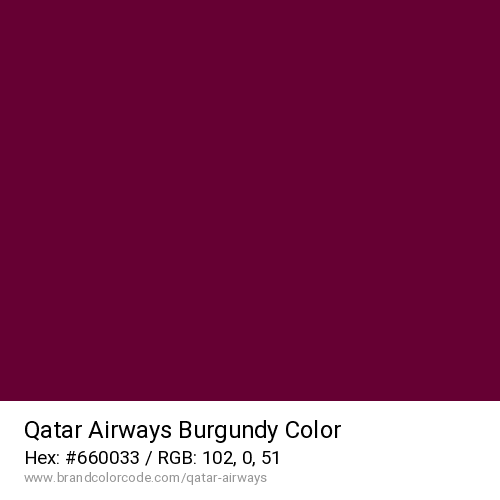 Qatar Airways's Burgundy color solid image preview
