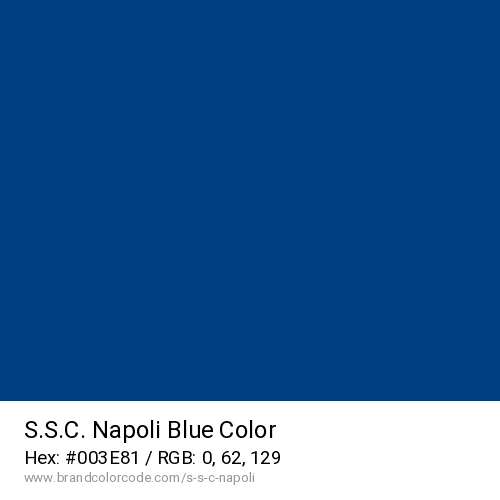 S.S.C. Napoli's Blue color solid image preview