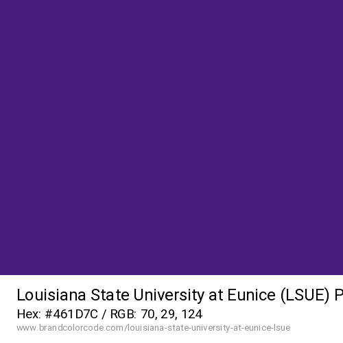 Louisiana State University at Eunice (LSUE)'s Purple color solid image preview