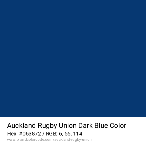 Auckland Rugby Union's Dark Blue color solid image preview