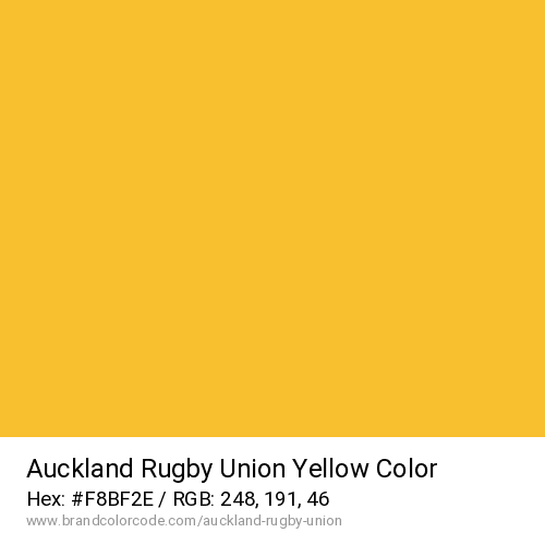 Auckland Rugby Union's Yellow color solid image preview
