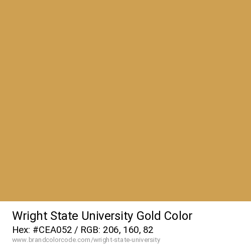 Wright State University's Gold color solid image preview