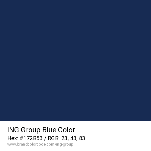 ING Group's Blue color solid image preview