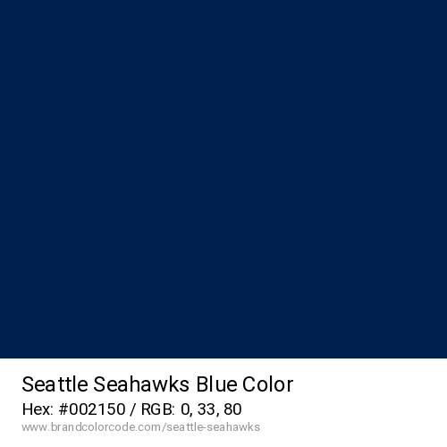 Seattle Seahawks's Blue color solid image preview