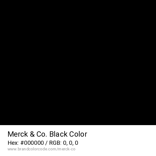 Merck & Co.'s Black color solid image preview