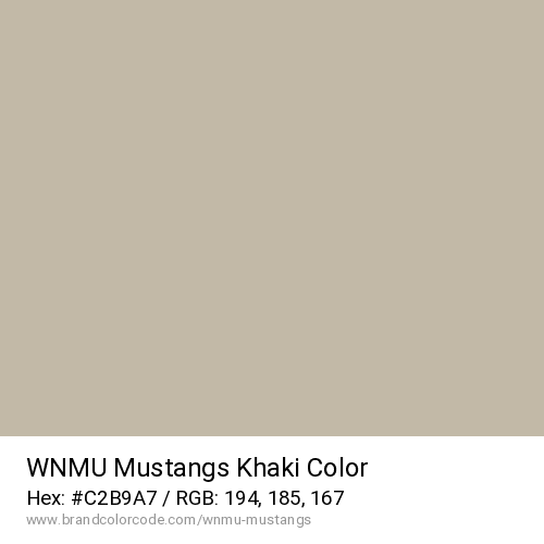 WNMU Mustangs's Khaki color solid image preview