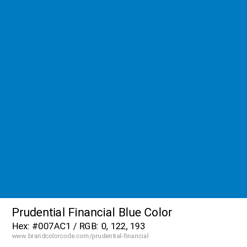Prudential Financial's Blue color solid image preview