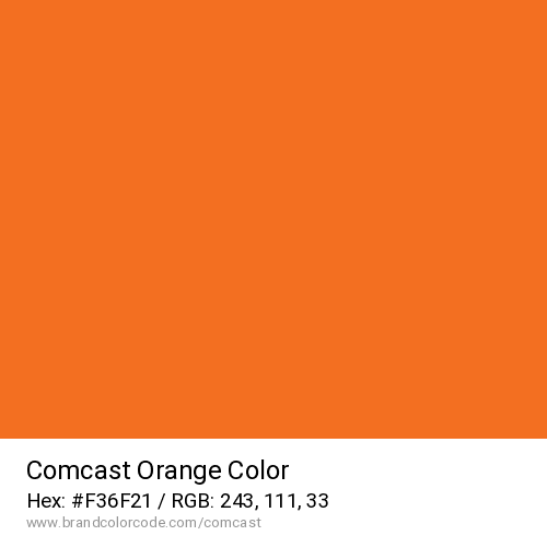 Comcast's Orange color solid image preview