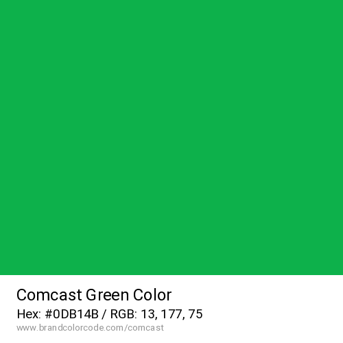 Comcast's Green color solid image preview