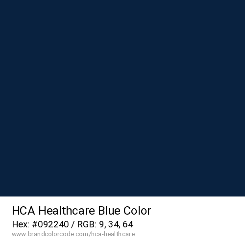HCA Healthcare's Blue color solid image preview