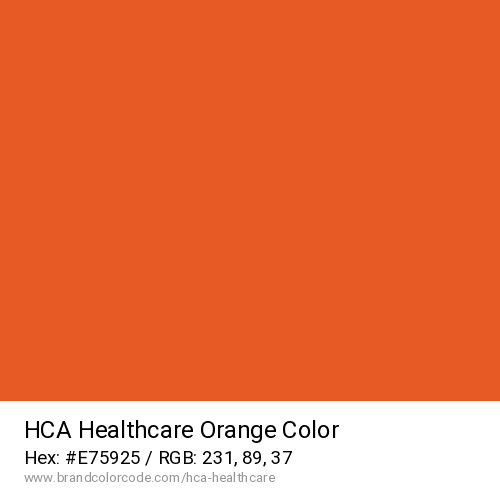 HCA Healthcare's Orange color solid image preview