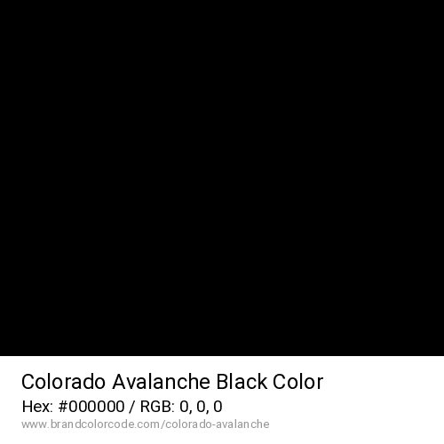 Colorado Avalanche's Black color solid image preview