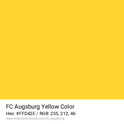 FC Augsburg's Yellow color solid image preview