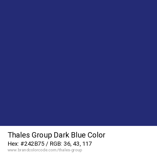 Thales Group's Dark Blue color solid image preview
